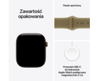 Apple Watch 12 46/Ciemny brąz Alu/Oliwkowy Pasek M/L GPS - 1594059 - zdjęcie 7
